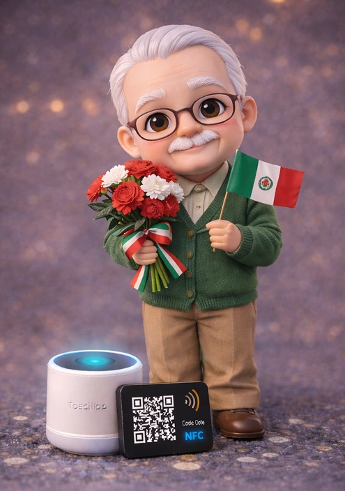 Figura 3D personalizada abuelos